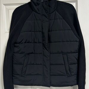 Athleta Black Puffer Jacket